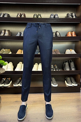 Брюки slim fit меланж 766